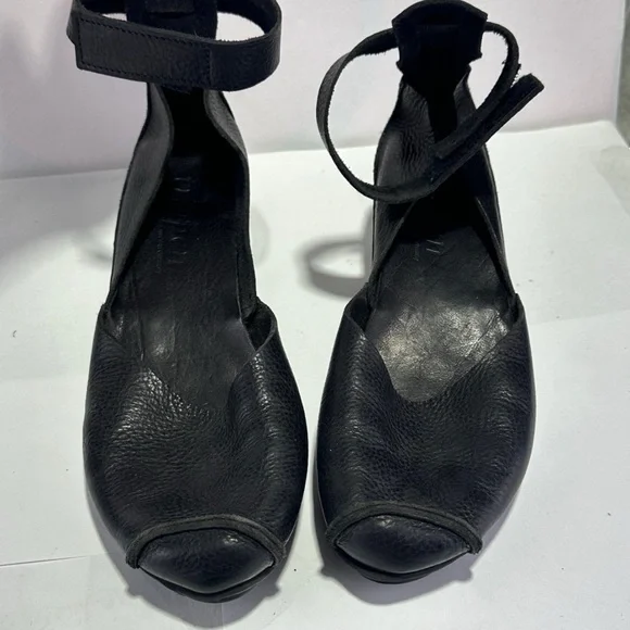 Trippen Handmade (Germany) Leather Platform Shoe in Black Women’s Size 40 US 10 - Picture 1 of 5